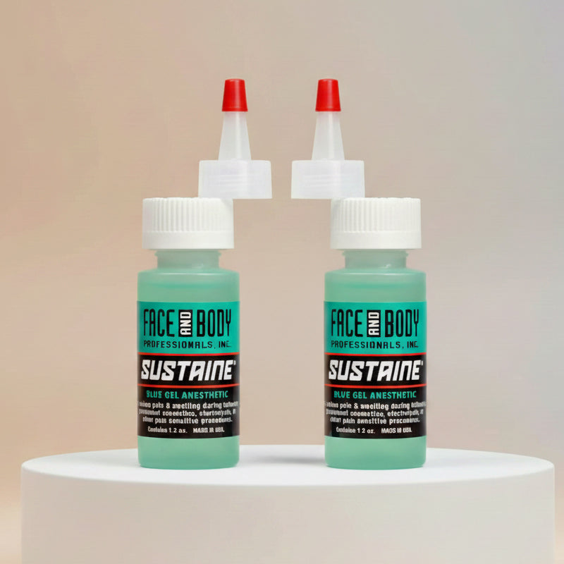 Sustaine Blue Gel 1.2oz / 34ml — Premium Topical Numbing Gel for Tattoos & Permanent Makeup