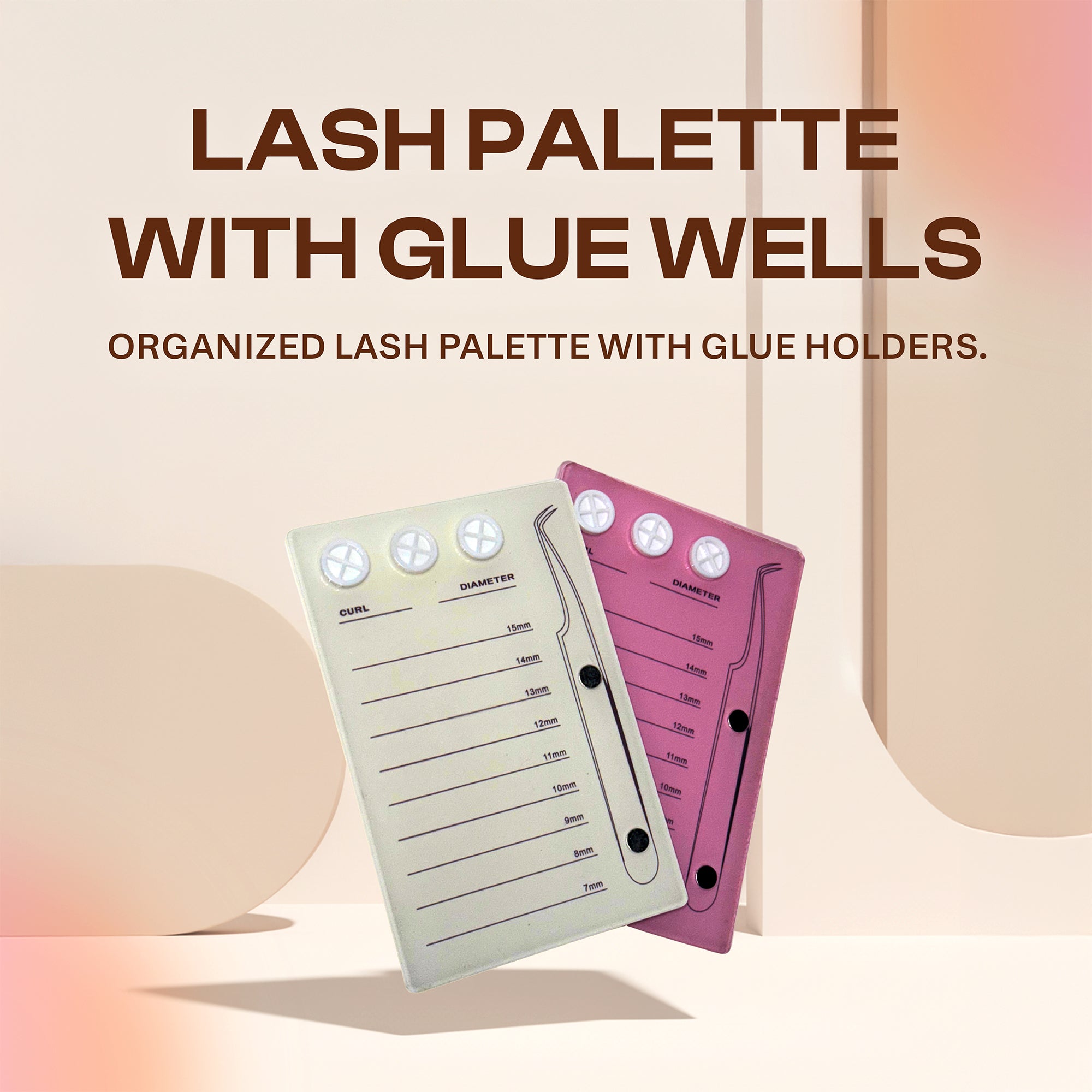 Lash Palette with Glue Wells