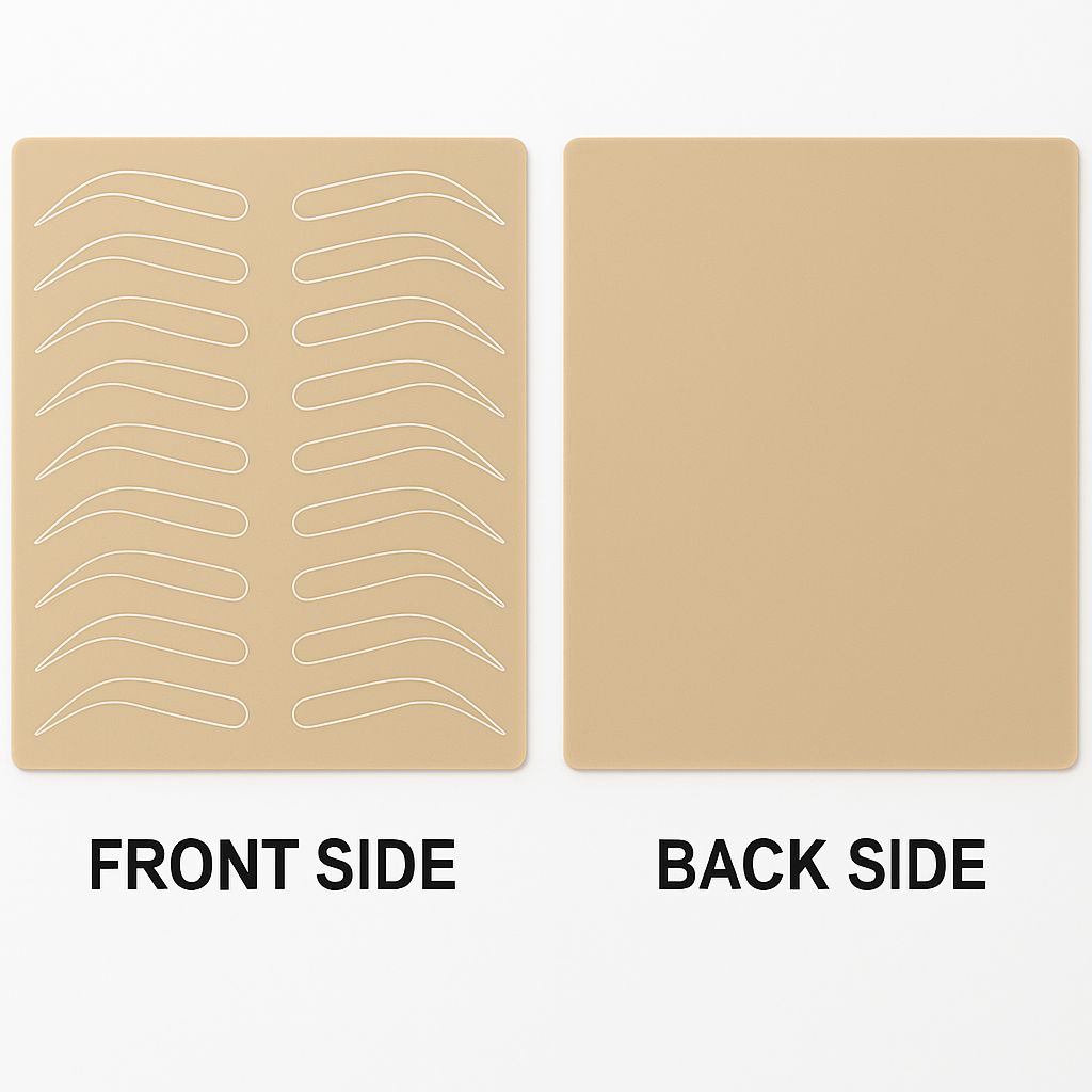 Latex Practice Skin for Eyebrow Training – Double Side (3pcs)