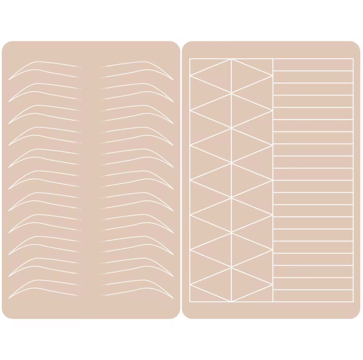 Belle Practice Skin Sheets – Brow & Shape Outlines