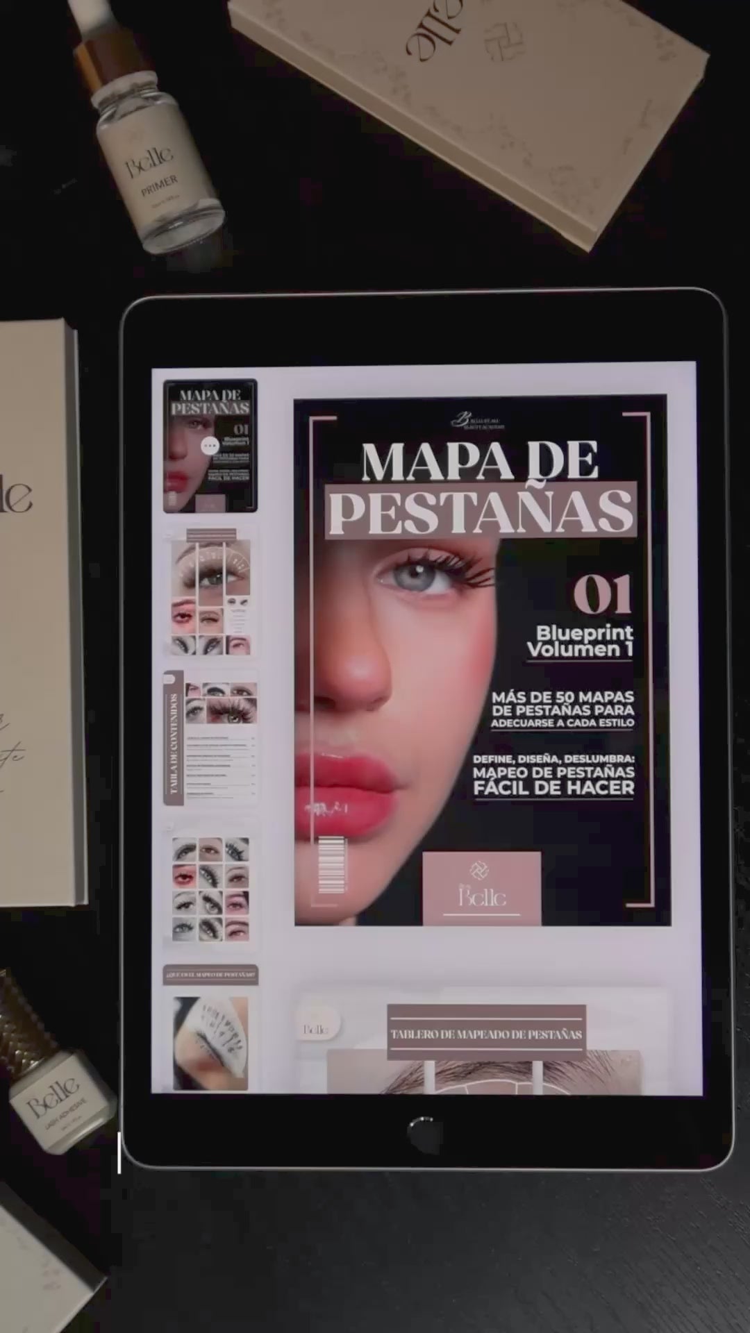 Ebook Profesional “Blueprint Volumen 1: Mapeo de Pestañas” – Belle by Ali